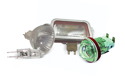 מטבח מוסדי - חלקי חילוף לתנורים -   מנורות ובתי מנורה