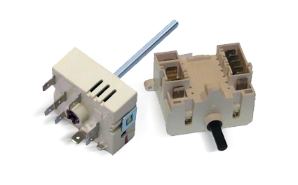 חלפים למוצרי חשמל ביתיים - חלקי חילוף לכיריים - בוררים ופוטנציומטרים