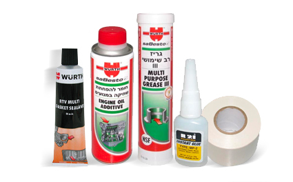 אביזרי חשמל חומרים כלי עבודה - חומרים - דבקים סילקונים גריזים