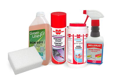 אביזרי חשמל חומרים כלי עבודה - חומרים - חומרי ניקוי